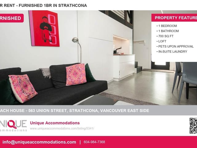 Apartment for rent in Vancouver, Vancouver East, Coach House - 563 Union Street, 263176067 | Realtylink.org
