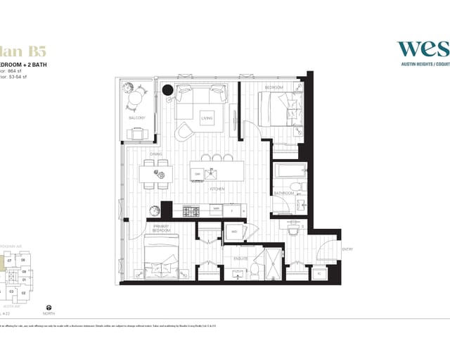 Apartment for sale in Coquitlam, Coquitlam, 2206 505 Nelson Street, 263176376 | Realtylink.org