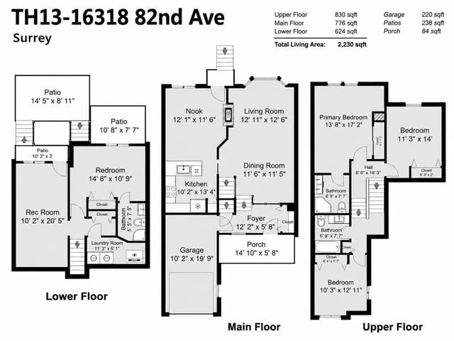 Townhouse for sale in Surrey, Surrey, 13 16318 82 Avenue, 263176522 | Realtylink.org