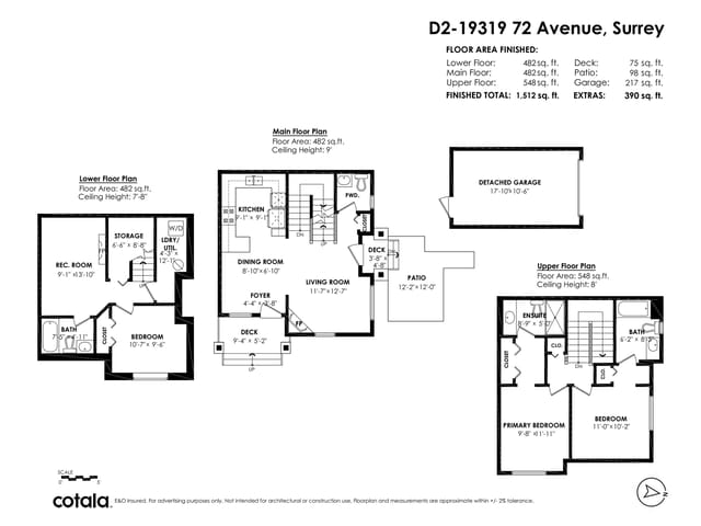 Townhouse for sale in Surrey, Cloverdale, D2 19319 72 Avenue, 263177203 | Realtylink.org