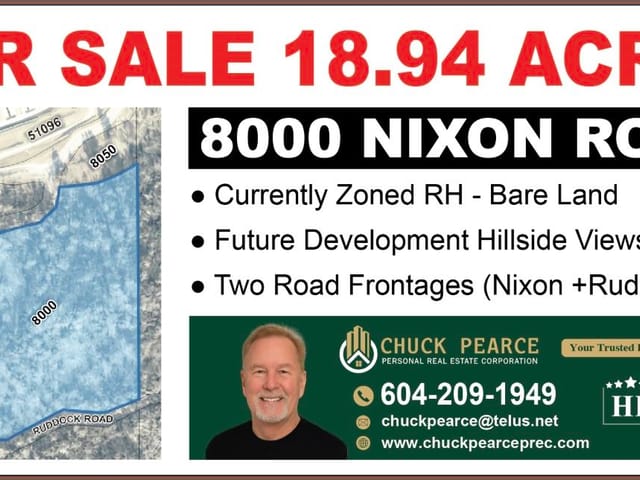 Lot for sale in Chilliwack, Chilliwack, 8000 Nixon Road, 263179291 | Realtylink.org