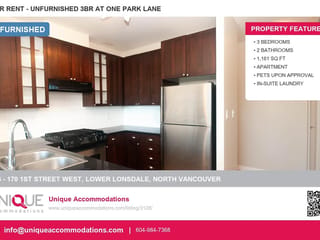 Apartment for rent in North Vancouver, North Vancouver, 606 170 W 1st Street, 263179404 | Realtylink.org
