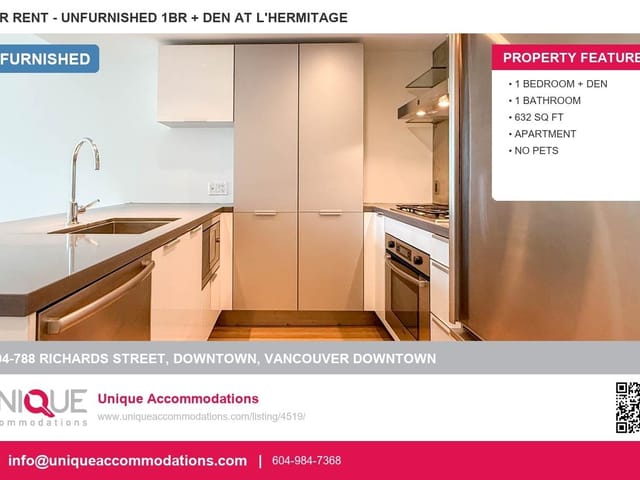 Apartment for rent in Vancouver, Vancouver West, 1904 788 Richards Street, 263179661 | Realtylink.org