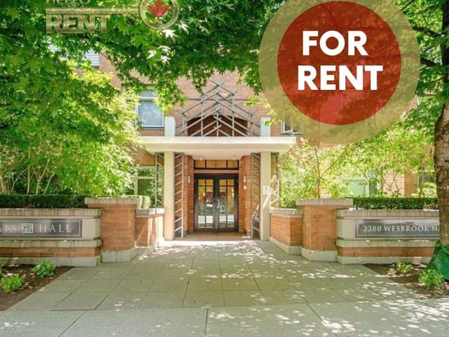 Apartment for rent in Vancouver, Vancouver West, 222 2280 Wesbrook Mall, 263180042 | Realtylink.org