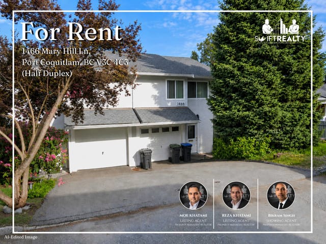 1/2 Duplex for rent in Port Coquitlam, Port Coquitlam, 1466 Mary Hill Drive, 263180921 | Realtylink.org