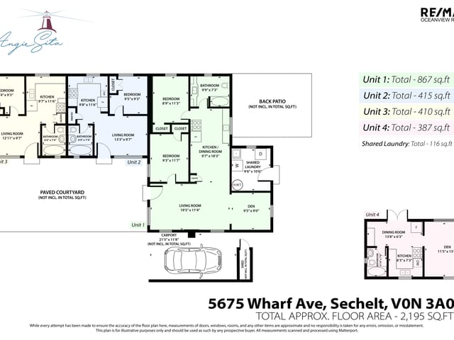 Fourplex for sale in Sechelt, Sunshine Coast, 5675 Wharf Road, 263181405 | Realtylink.org