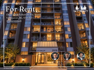 Apartment for rent in North Vancouver, North Vancouver, 1309 2008 Fullerton Ave, 263194744 | Realtylink.org