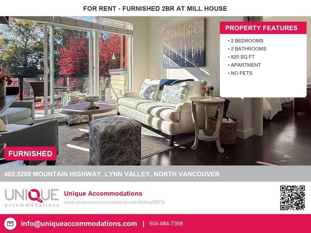 Apartment for rent in North Vancouver, North Vancouver, 402 3205 Mountain, 263197917 | Realtylink.org