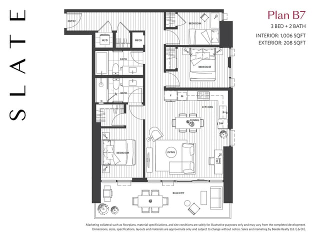 Apartment for sale in Burnaby, Burnaby North, 1106 2135 Springer Avenue, 263200921 | Realtylink.org